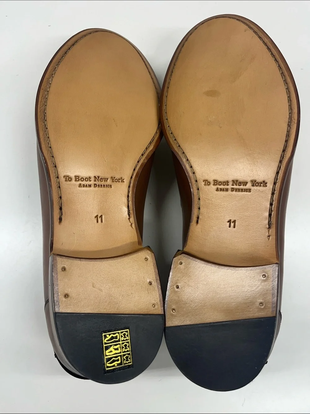 NEW Too Boot New York Men's Brown Leather Penny Loafers Size 11